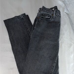 Universal Thread Black High Rise 90s Straight Jeans